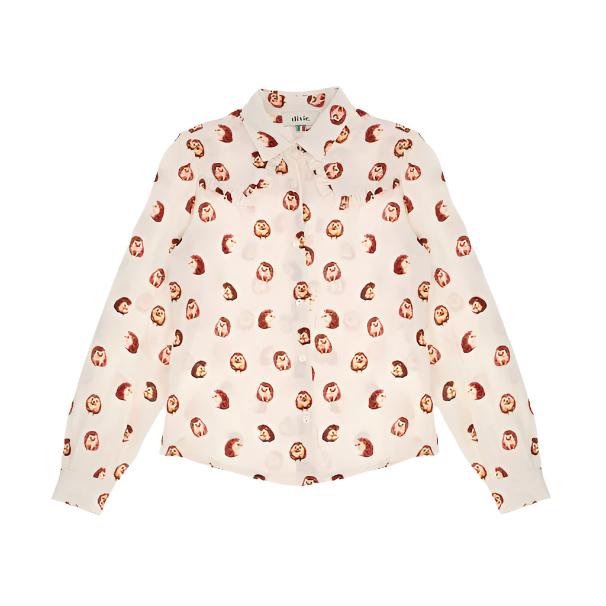 Dixie Cream Printed Blouse