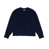 The New Society Space Blue Tirso Polo Pullover