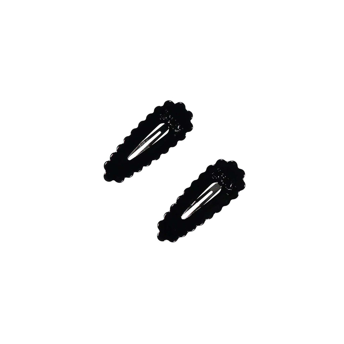Knot Hairbands Black Snap Clip Set