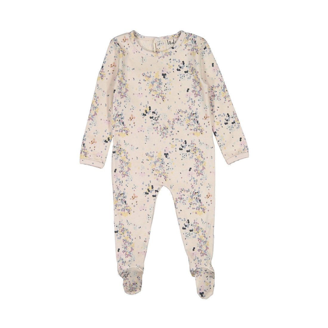 Ladida Layette Clustered Floral Footie