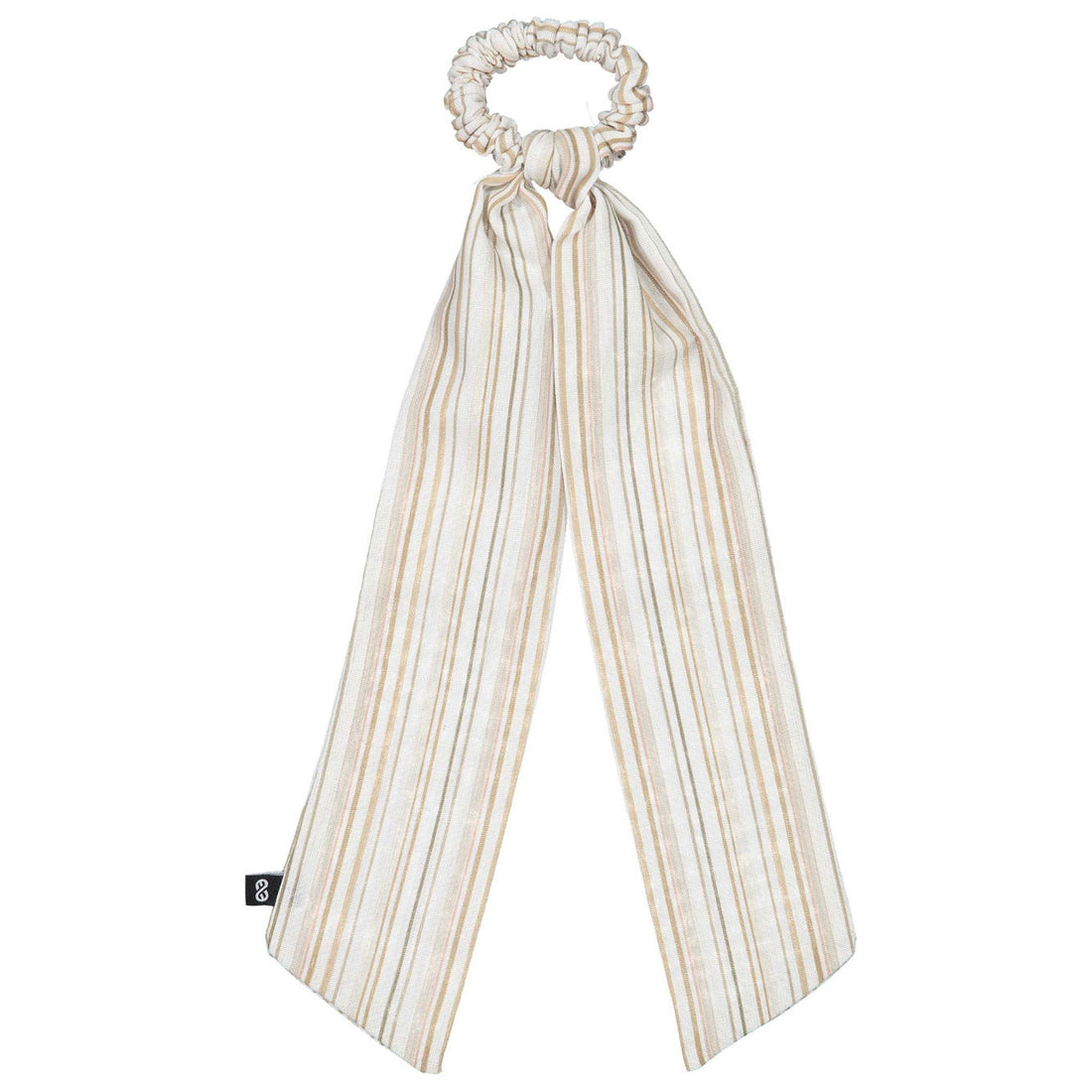 Knot Hairbands  Taupe Stripe Coastal Scrunchie
