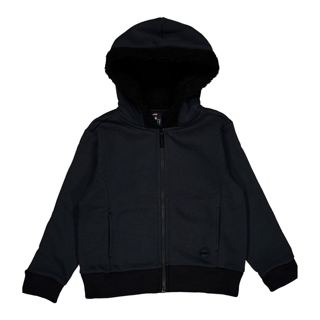 Colmar Black Teddy Lined Zip-Up Hoodie