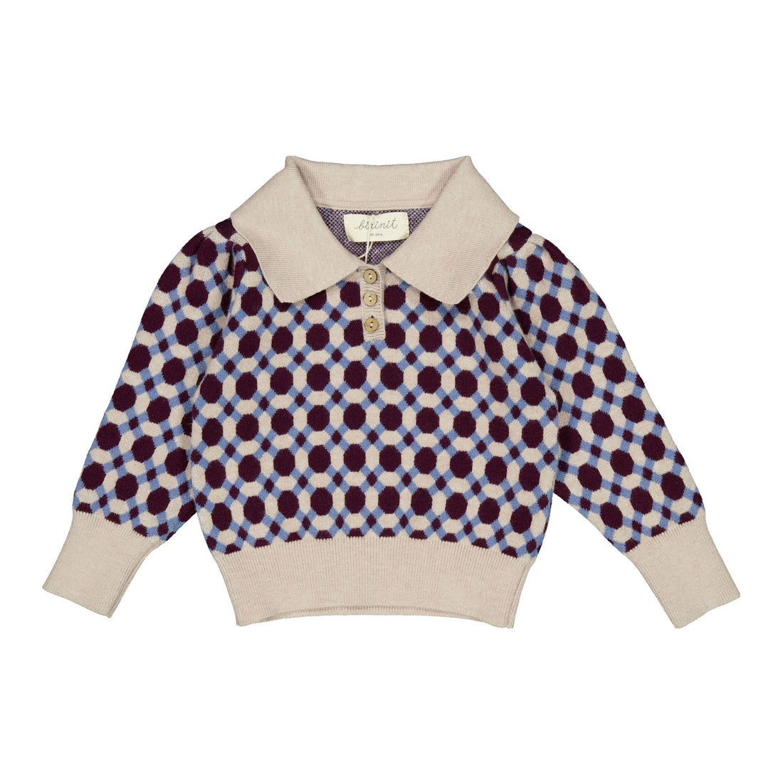 Birinit Geometric Knit Baby Sweater