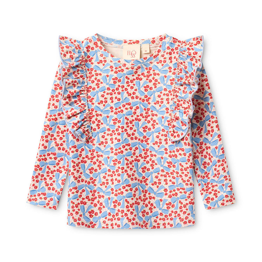 Floss Ditsy Floral Coral Swim Tee