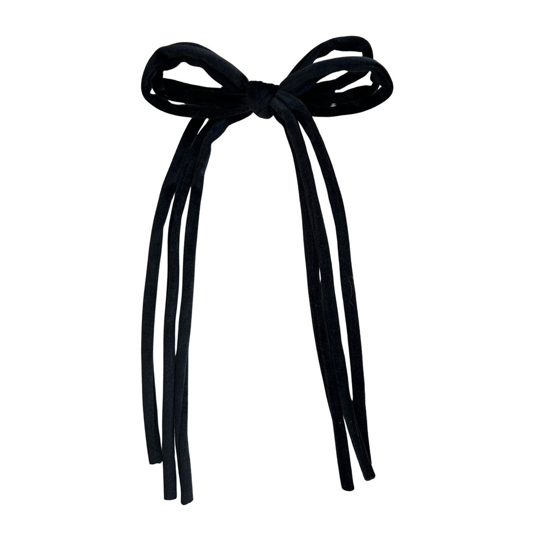 Knot Hairbands  Black Corded Bow Clip