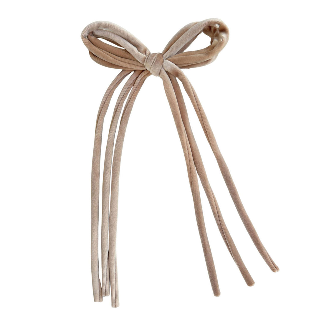 Knot Hairbands  Blush Corded Bow Clip