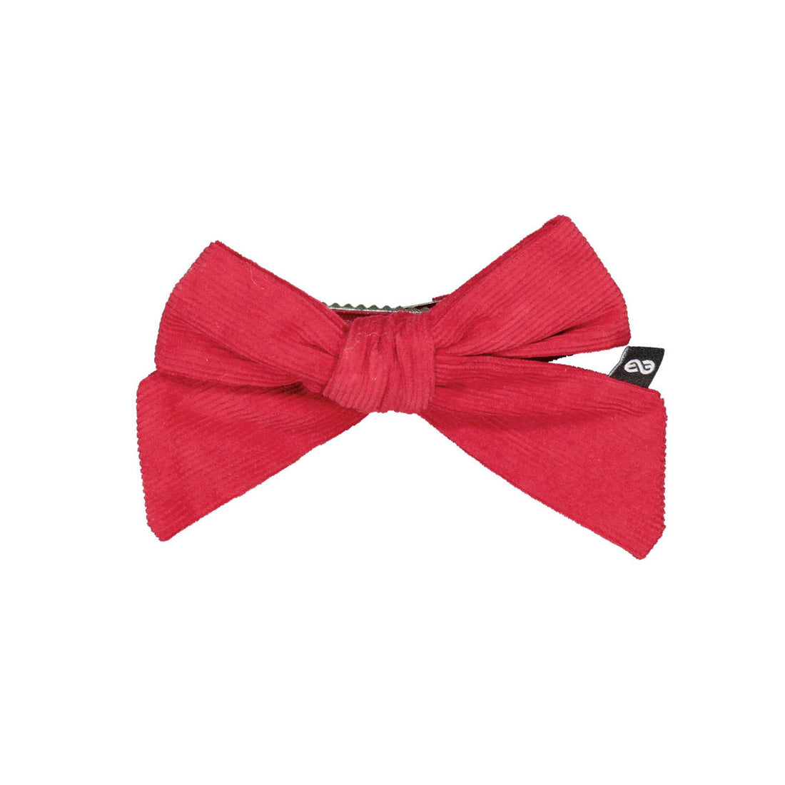Knot Hairbands Cardinal Red Corduroy Bow Clip