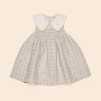 Apolina Rosepanel Mint Cornelia Smock Dress