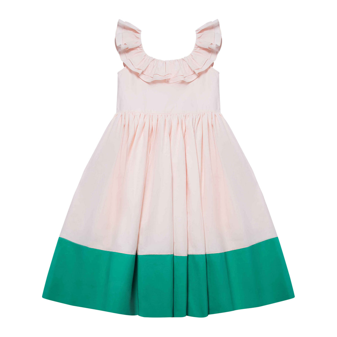 The Middle Daughter Mother Flamingo & Verdigris Dress