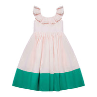 The Middle Daughter Mother Flamingo & Verdigris Dress