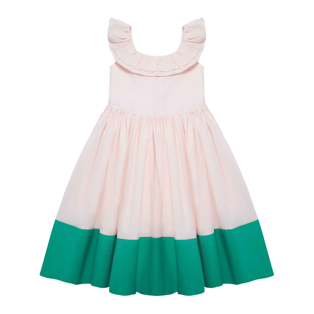 The Middle Daughter Mother Flamingo & Verdigris Dress