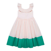 The Middle Daughter Mother Flamingo & Verdigris Dress