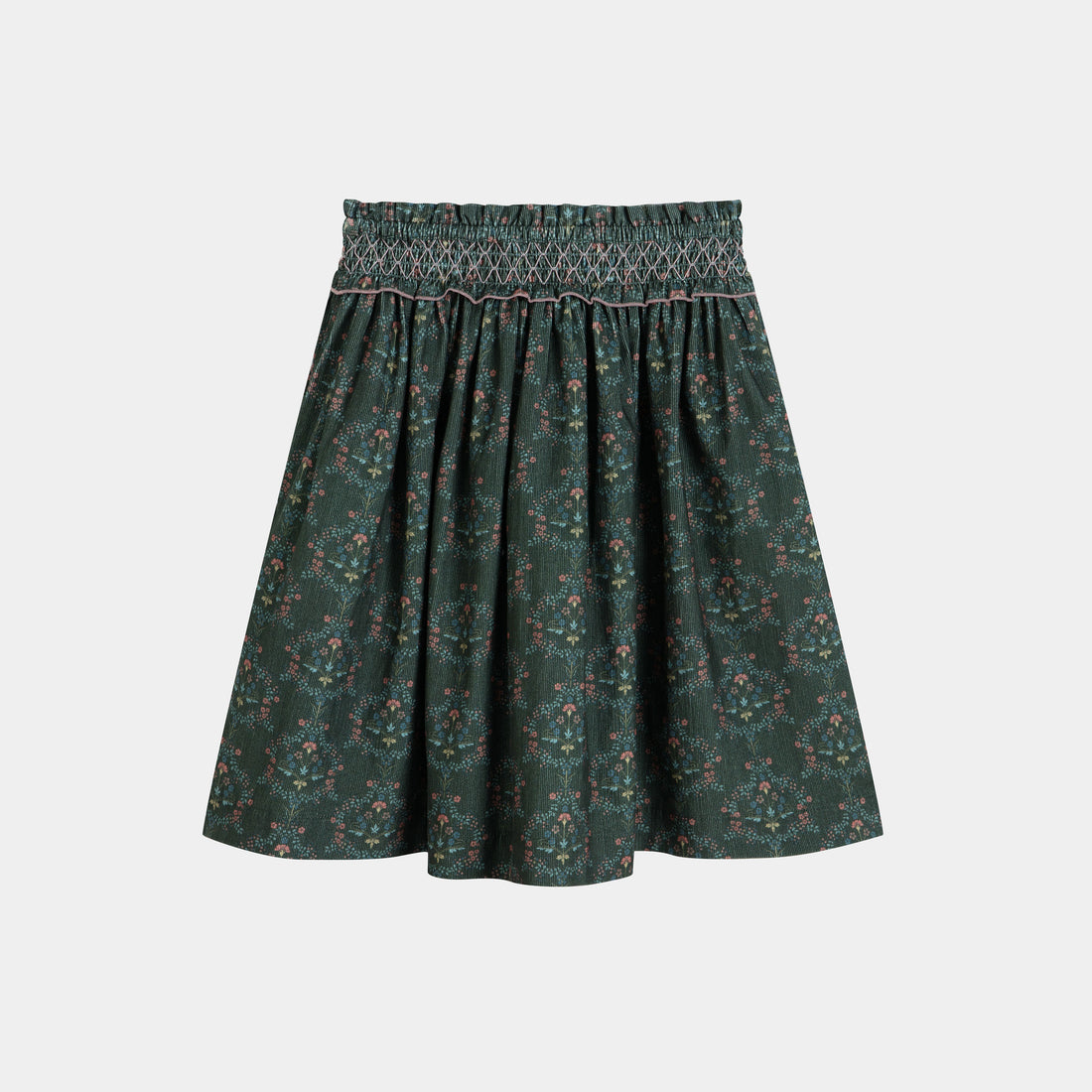 Cera Una Volta Green Art Nouveau Gina Skirt