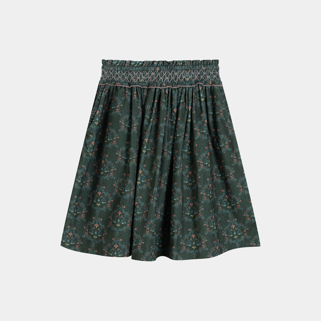 Cera Una Volta Green Art Nouveau Gina Skirt