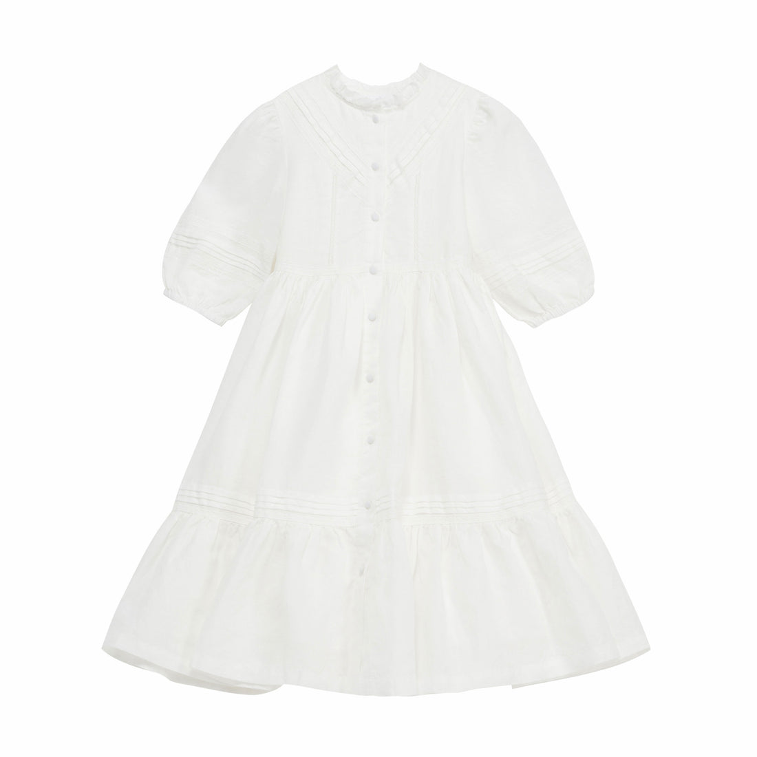 Cera Una Volta White Madelaine Dress