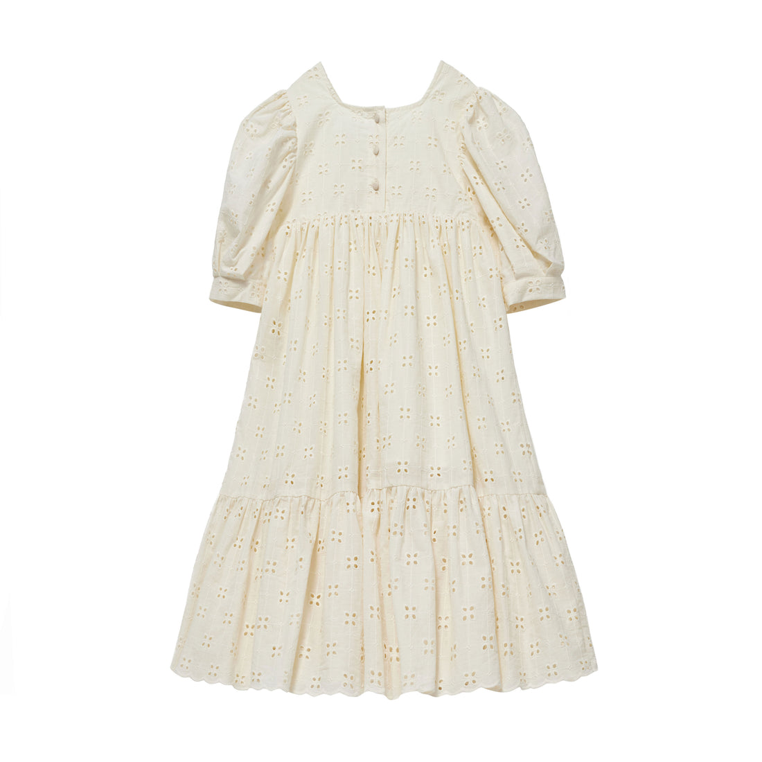 Cera Una Volta Cream Mina Dress