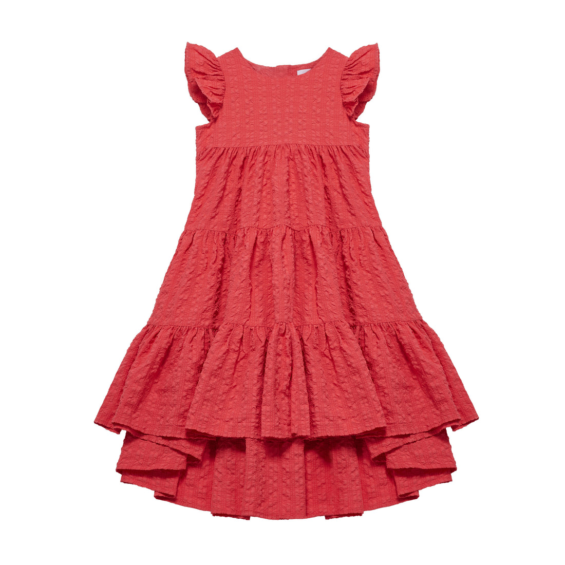 Cera Una Volta Coral Tulip Dress