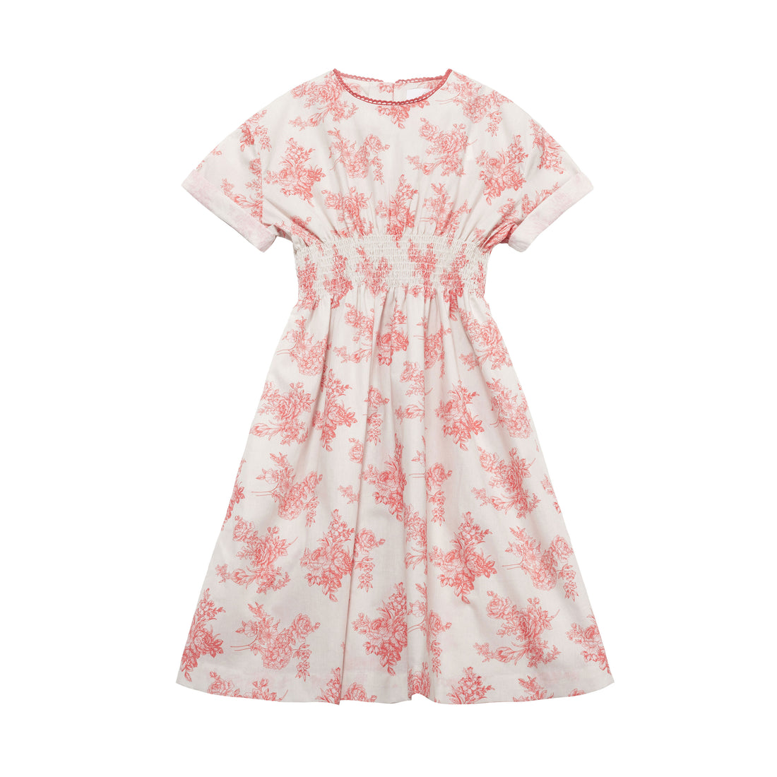 Cera Una Volta Pink Toile De Jouy Sia Dress