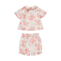 Cera Una Volta Pink Toile De Jouy Vienna Set