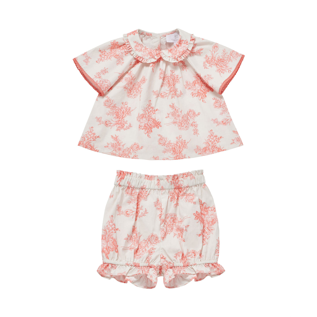 Cera Una Volta Pink Toile De Jouy Vienna Set