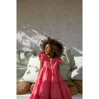 Cera Una Volta Coral Tulip Dress