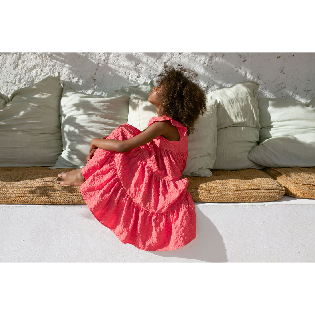 Cera Una Volta Coral Tulip Dress