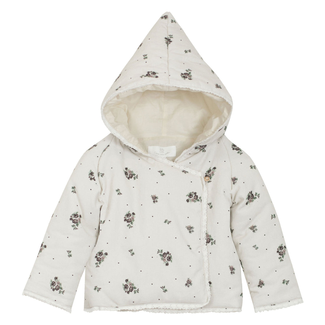 Cera Una Volta Cream Flower Camille Baby Jacket