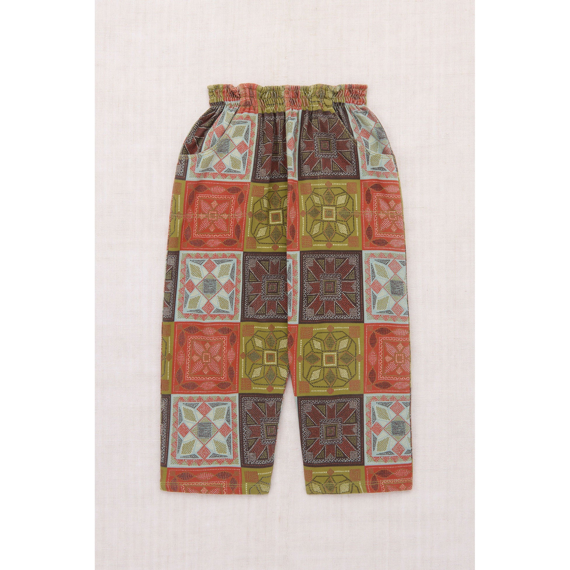 ボトムス・スパッツ misha&puff camppant 3y Misha and Puff Chili Spice Cross Stitch Camp Pant – Ladida
