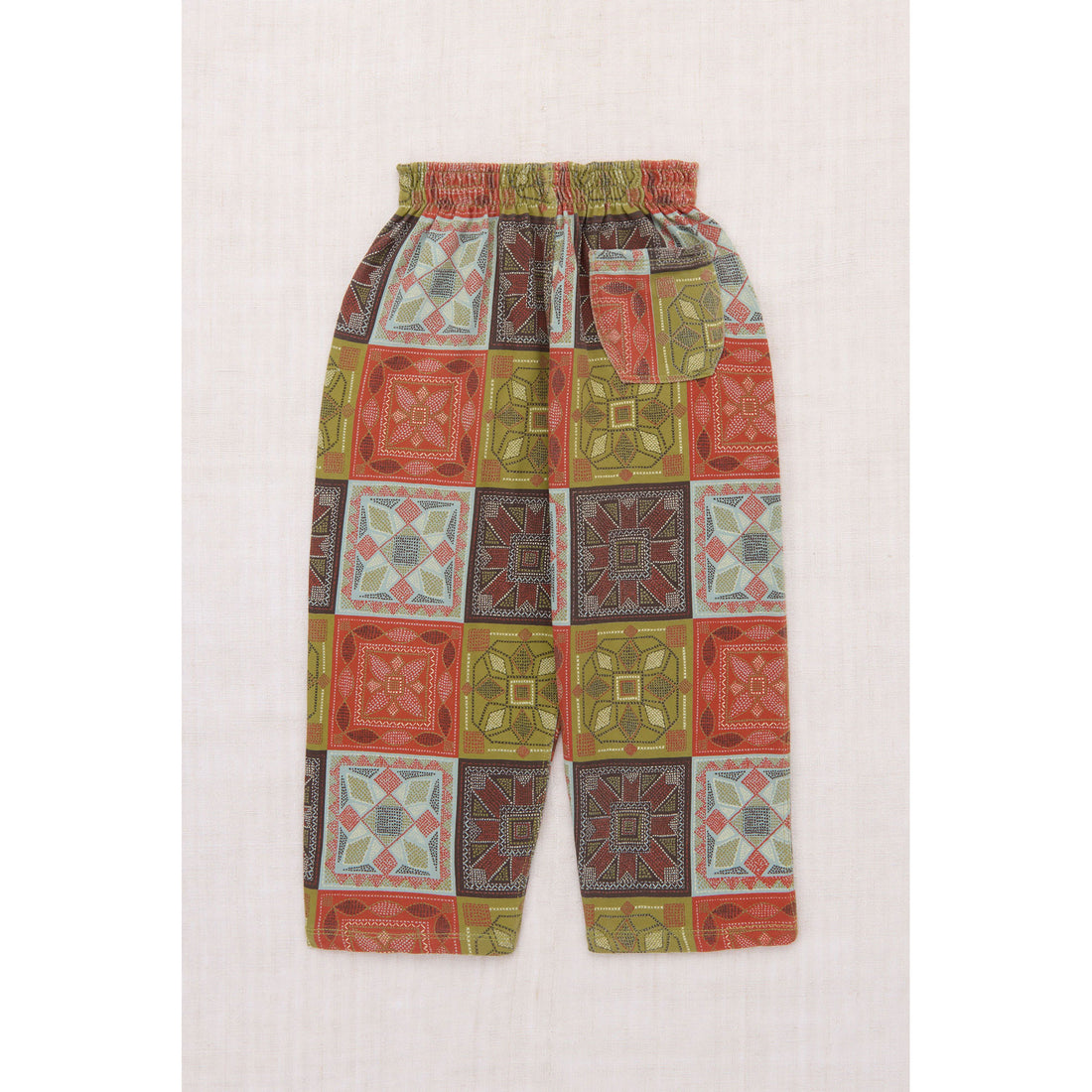 Misha and Puff Chili Spice Cross Stitch Camp Pant