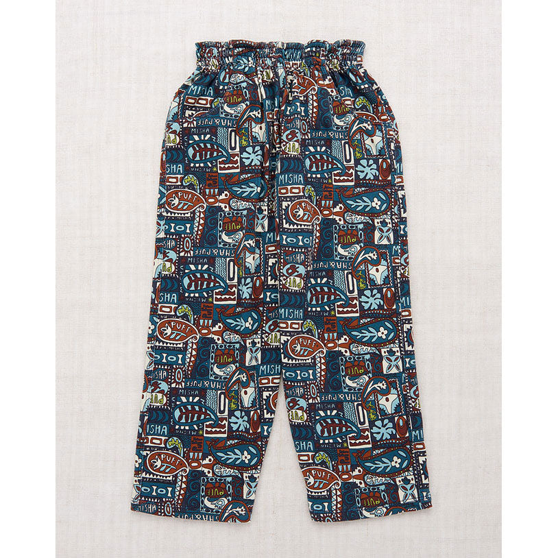 Misha and Puff  Ink Groovy Paisley Camp Pant