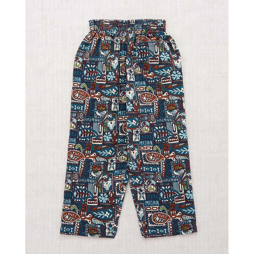 Misha and Puff  Ink Groovy Paisley Camp Pant