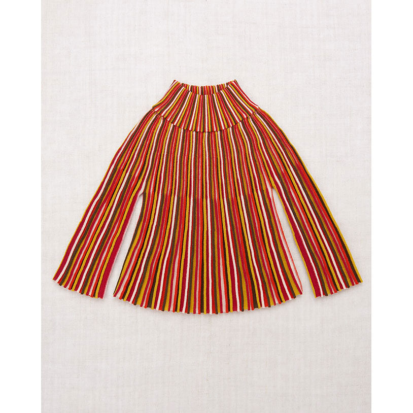 Misha and Puff  Red Flame Candy Stripe Accordion Turtleneck