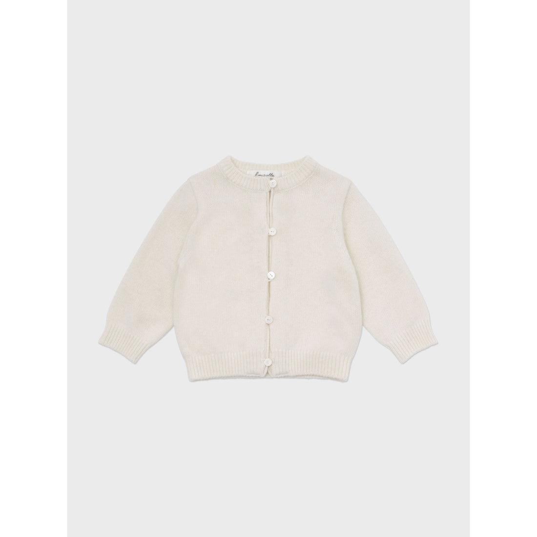 Louisiella Ivory Laliel Knit Baby Cardigan