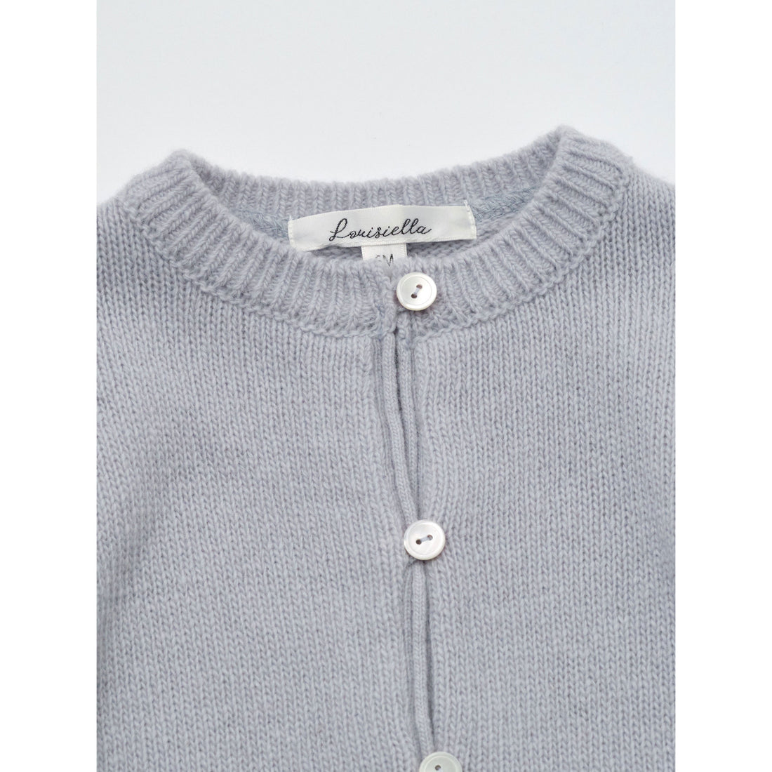 Louisiella Light Blue Laliel Knit Baby Cardigan