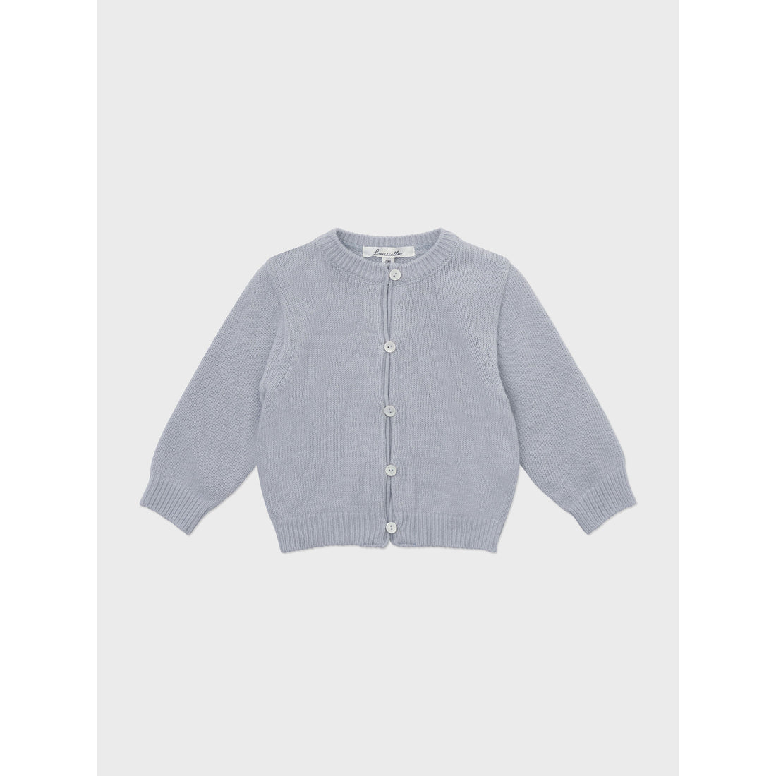 Louisiella Light Blue Laliel Knit Baby Cardigan