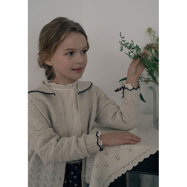 Louisiella Light Beige Bretta Knit Cardigan