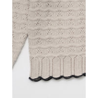 Louisiella Light Beige Bretta Knit Cardigan