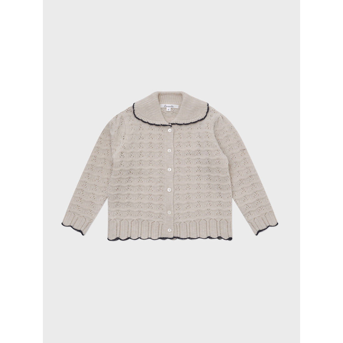 Louisiella Light Beige Bretta Knit Cardigan
