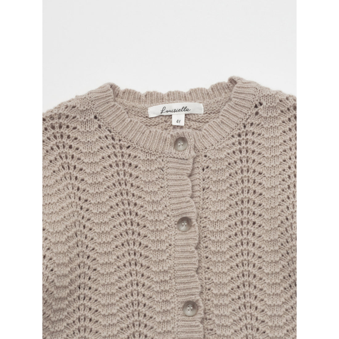 Louisiella Mocha Beige Estelle Knit Cardigan