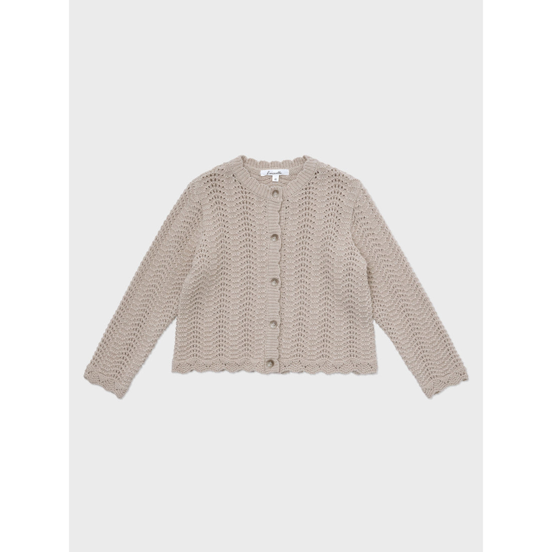 Louisiella Mocha Beige Estelle Knit Cardigan