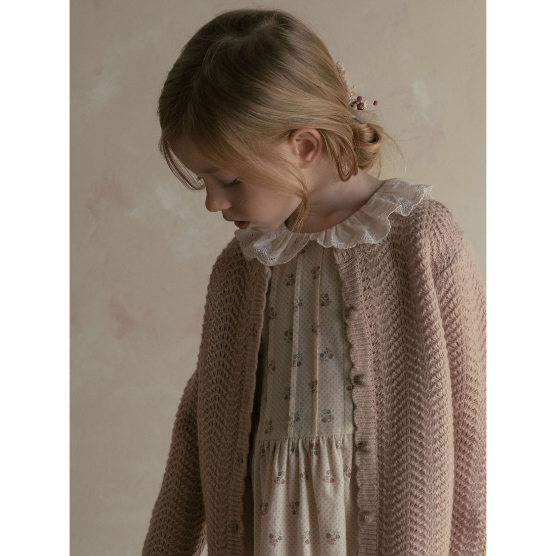 Louisiella Pink Estelle Knit Cardigan
