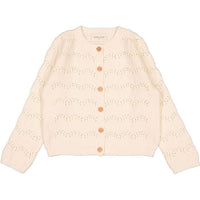 Louis Louise Cream Knitted Mayo Cardigan