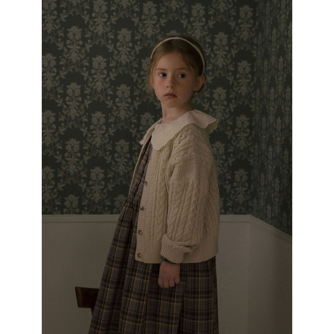 Louisiella Light Beige Melodien Knit Cardigan