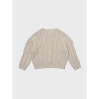 Louisiella Light Beige Melodien Knit Cardigan