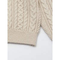 Louisiella Light Beige Melodien Knit Cardigan