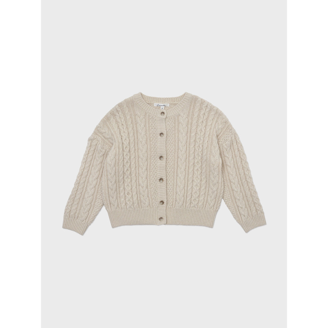 Louisiella Light Beige Melodien Knit Cardigan