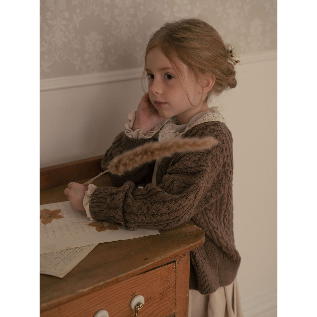 Louisiella Cocoa Melodien Knit Cardigan