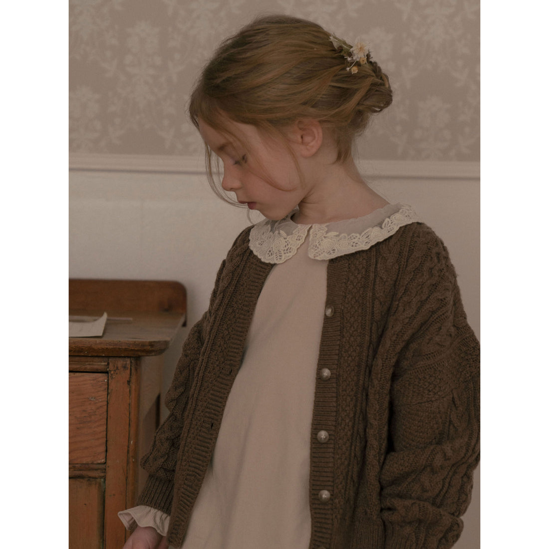 Louisiella Cocoa Melodien Knit Cardigan