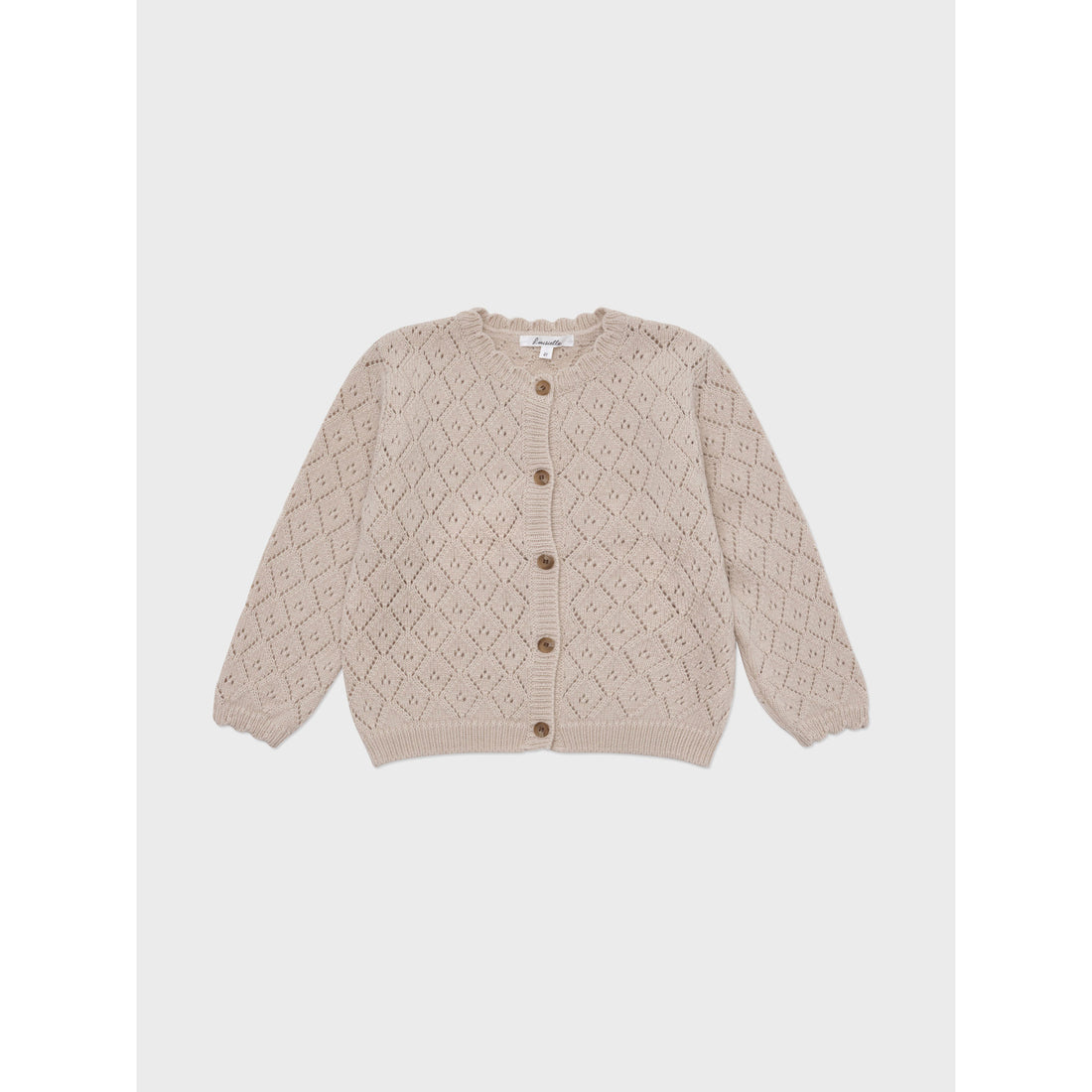 Louisiella Beige Perry Knit Cardigan