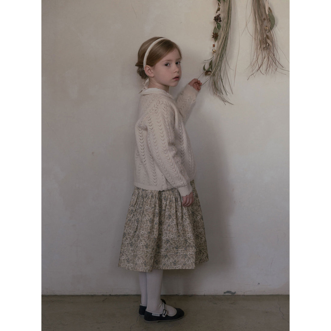 Louisiella Cream Beige Rustina Knit Cardigan